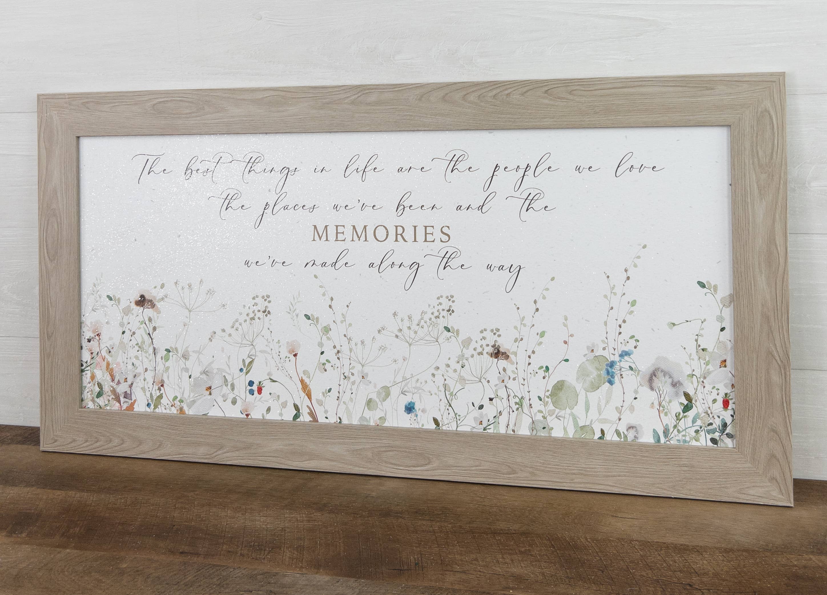 Summer Snow Art - Wholesale Sign - The Best Things In Life People Places Memories Art Sign3