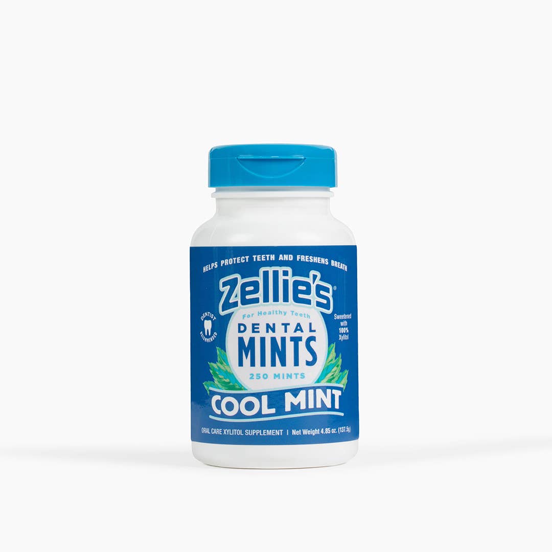 Wholesale Zellie's Xylitol Dental Mints - Cool Mint 250ct Jar for