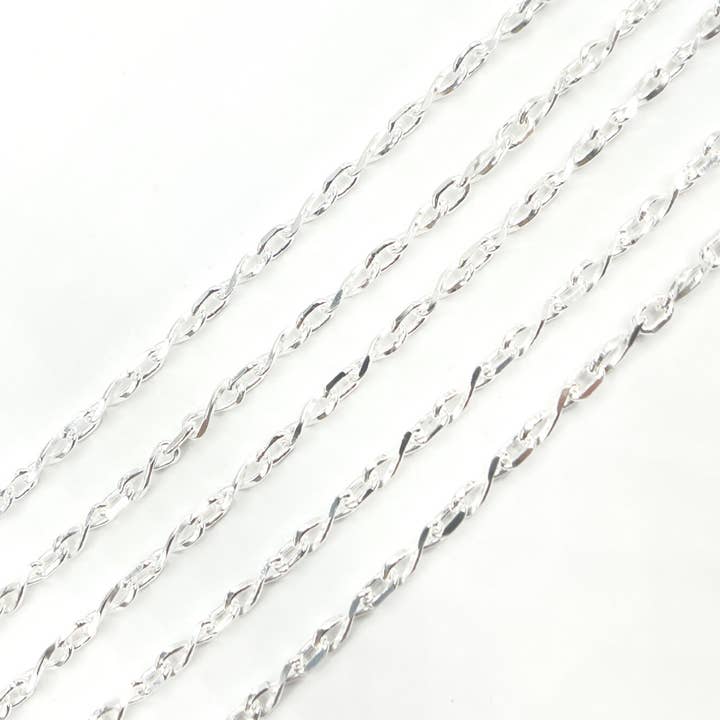 Z79SS. Sterling Silver Twisted Chain. for wholesale by Tresor Jewelry Inc.