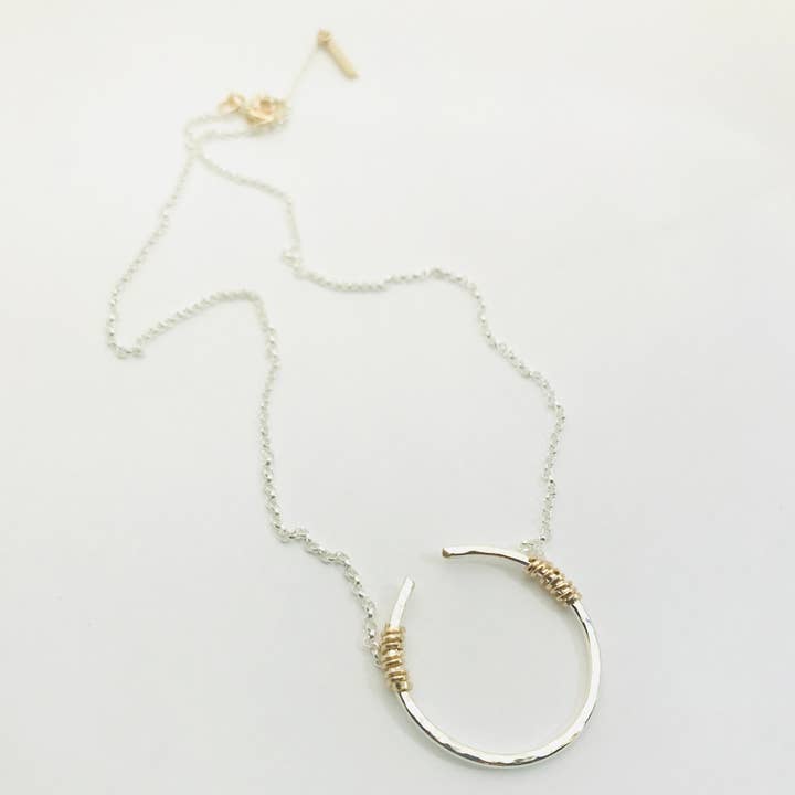 Trecy Bleich jewelry - Wholesale Pendant/Charm Necklace - Open Circle LARGE necklace
