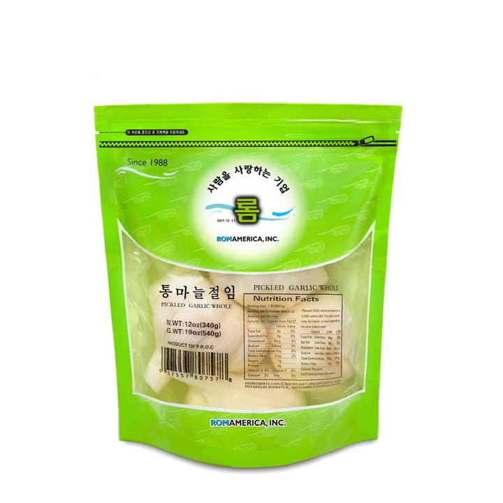 Pickled Whole Garlic 12oz for wholesale by ROM AMERICA