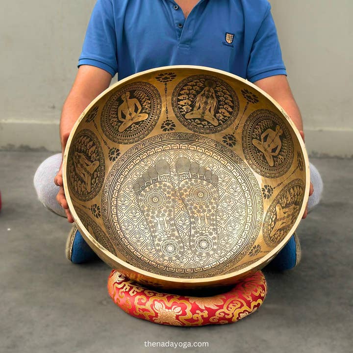 Handmade Buddha Feet Singing Bowl | 7 Metal Sound Healing, Meditation for wholesale by NadaYoga