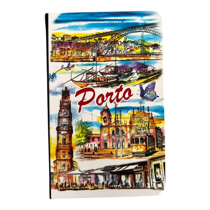 Porto Portugal Travel Pocket Notepad Diary with Azulejo & Multi Design Patterns Beautiful Tourist Souvenir from Portugal for wholesale by Vintage Dreamz