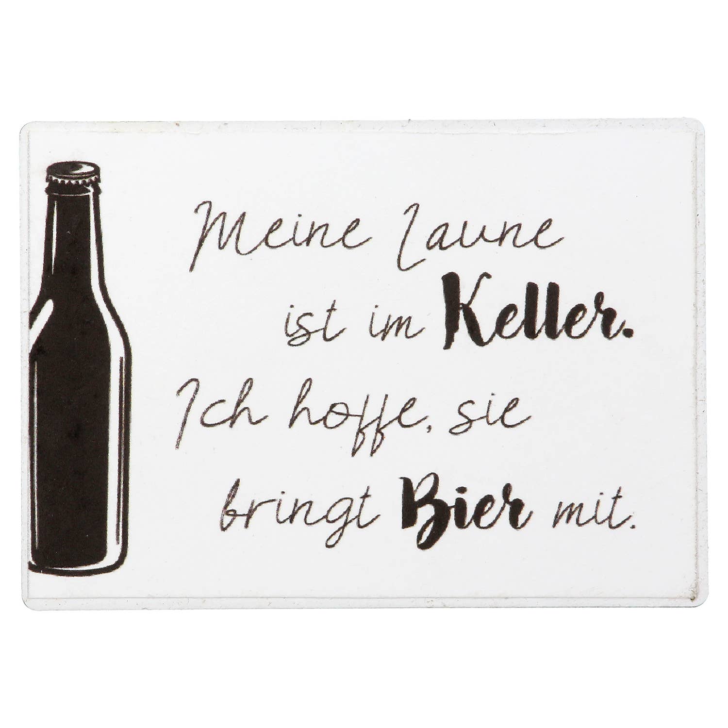 white Rectangular beer/wine magnet, assorted 4 times, h.5 cm for wholesale on Faire2