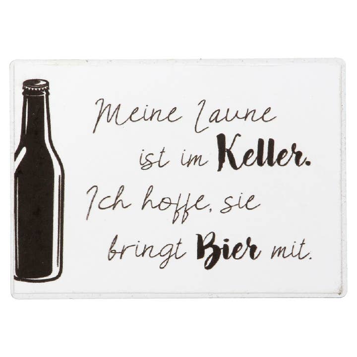 white Rectangular beer/wine magnet, assorted 4 times, h.5 cm for wholesale on Faire2