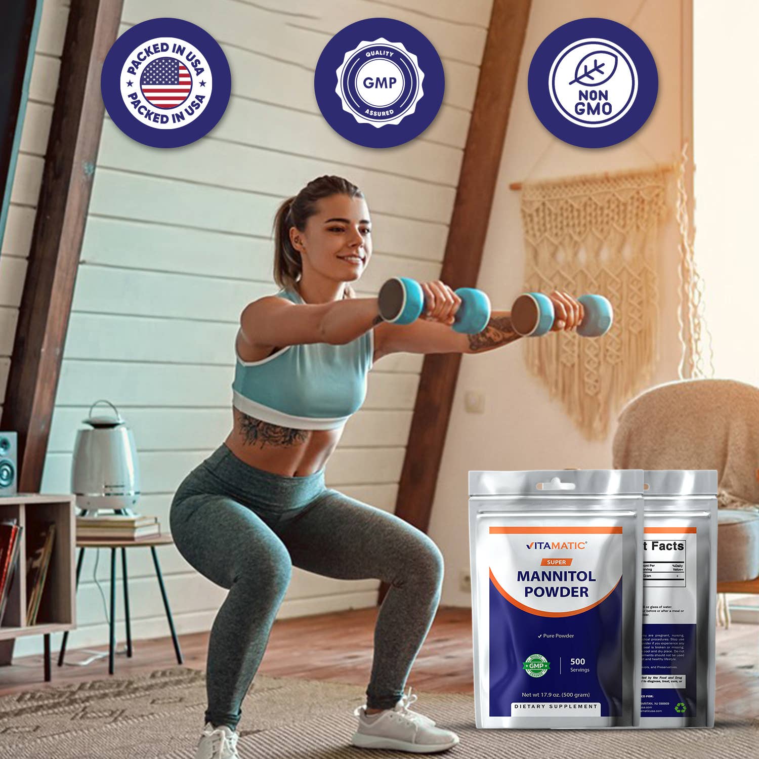 Vitamatic - Wholesale Oral Supplement/Vitamin - Vitamatic Mannitol Powder-1000 mg per Serving7