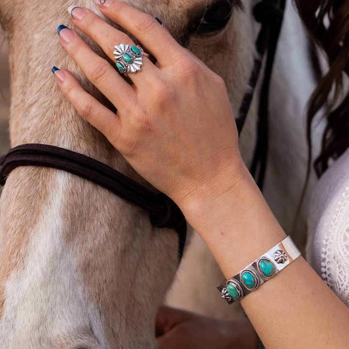 Krush Kandy - Wholesale Cocktail/Statement Ring - Free As The Wind Triple Stone Ring3