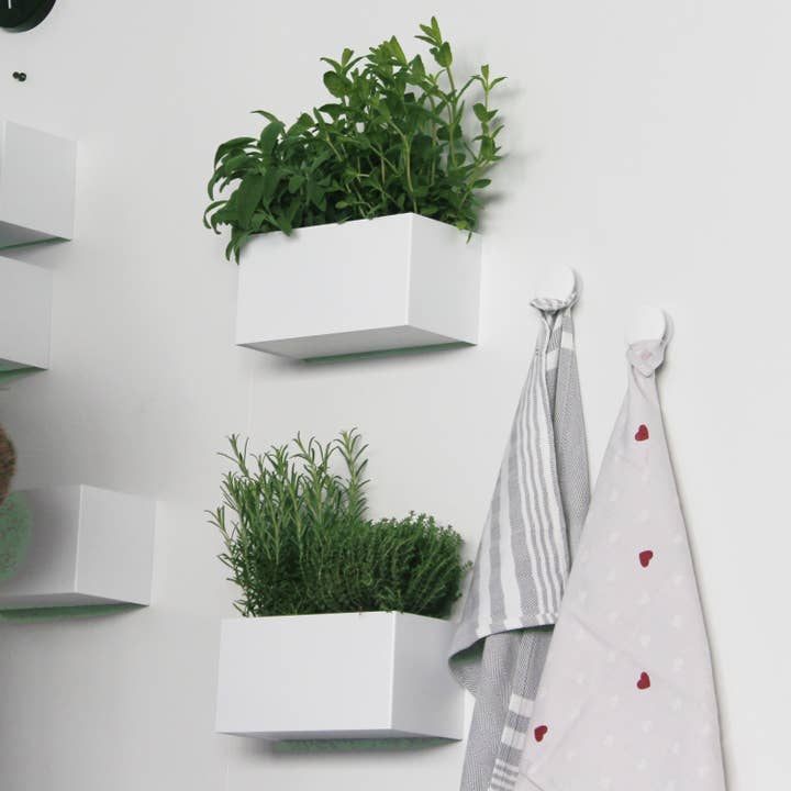 Steel Magnetic Container, White, with Strong Magnets for wholesale by KalaMitica Magnetic System