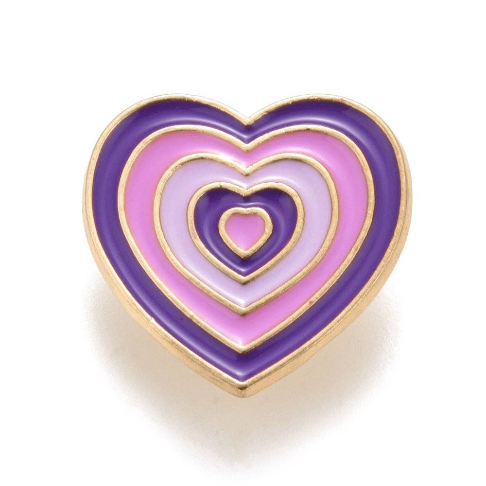 WishStrings – wholesale Lapel pin/button – Purple Heart - Wish Pins - Enamel Pin Badge (EWP005)2
