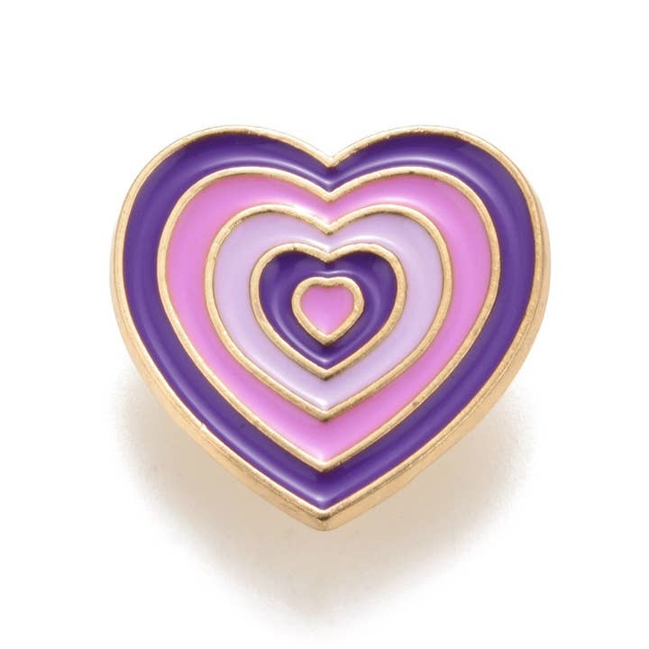 WishStrings – wholesale Lapel pin/button – Purple Heart - Wish Pins - Enamel Pin Badge (EWP005)2