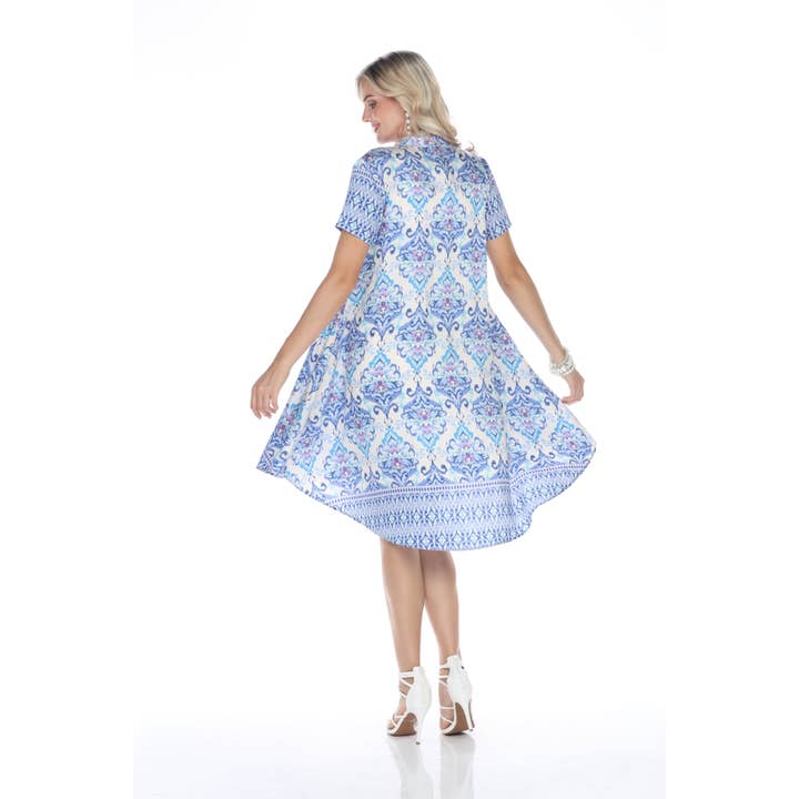 Aris A - Wholesale Dress - Women's - Santorini Breeze Print Dress1