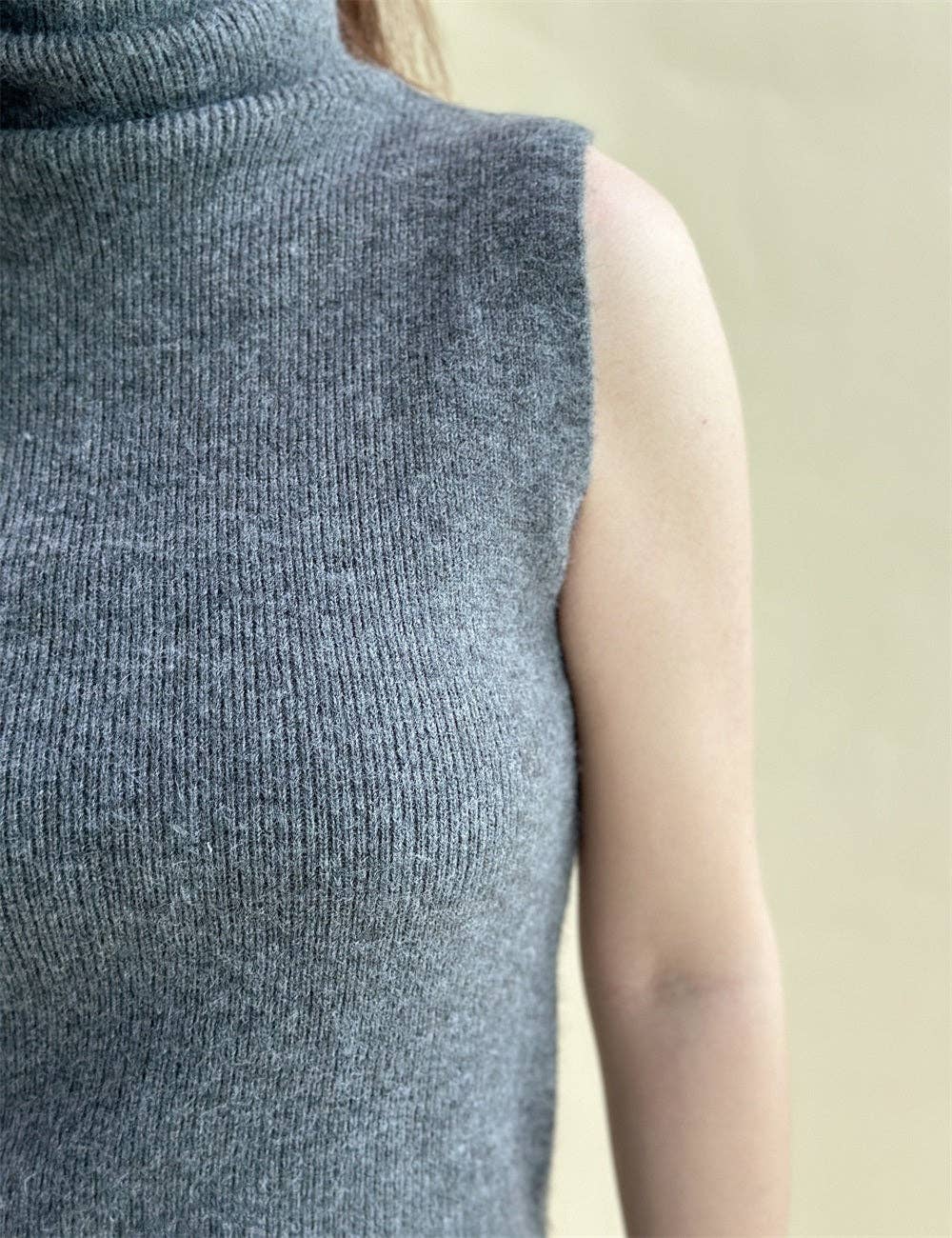 Sweetkama - Vendita all'ingrosso Completo top e gonna - Donna - Set maglione in maglia da donna in tinta unita 3 pezzi 07711