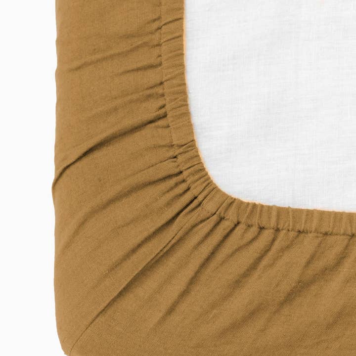 Live Linen Inc. - Wholesale Fitted Sheet - Linen Slumber Solid Fitted Sheet-Dusty Gold