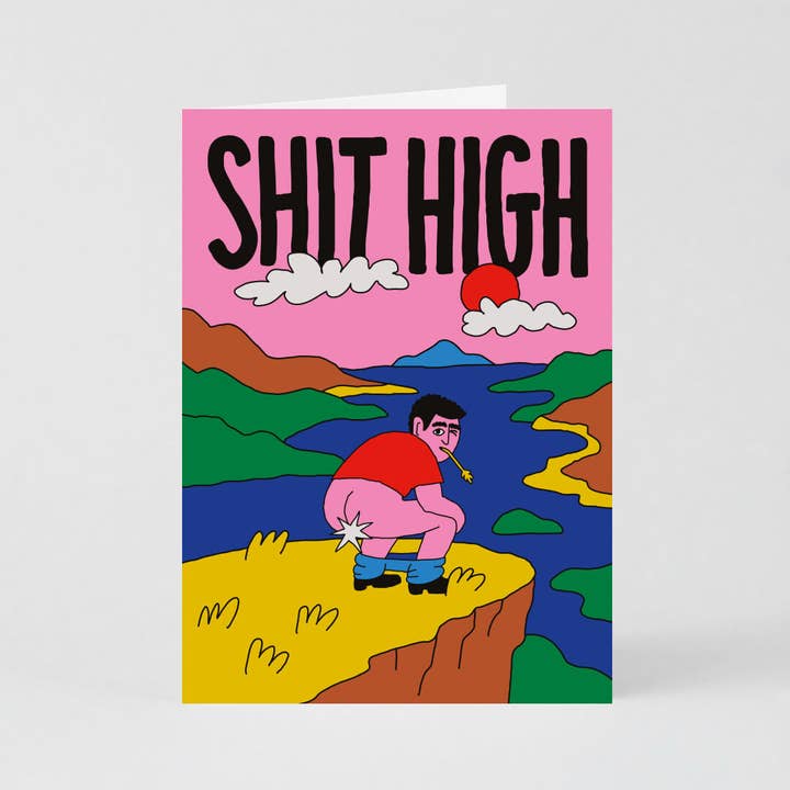 Shit High Card (Folded) + Envelope for wholesale by Redy.