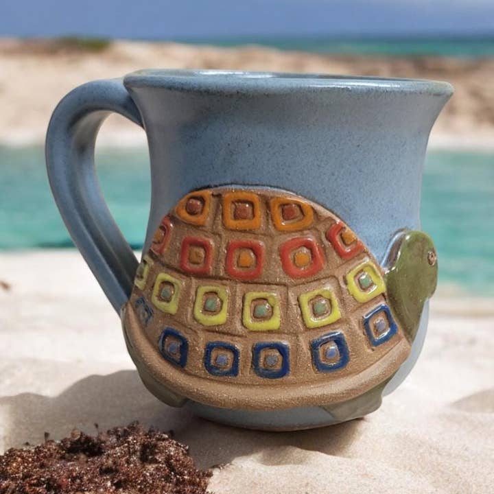 MudWorks Pottery – wholesale Coffee mug – Turtle Mug0