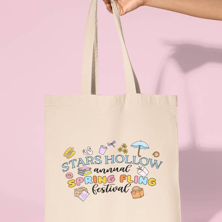 Sac de courses Gilmore Girls | Fête de printemps de Stars Hollow pour la vente par amarieacreates