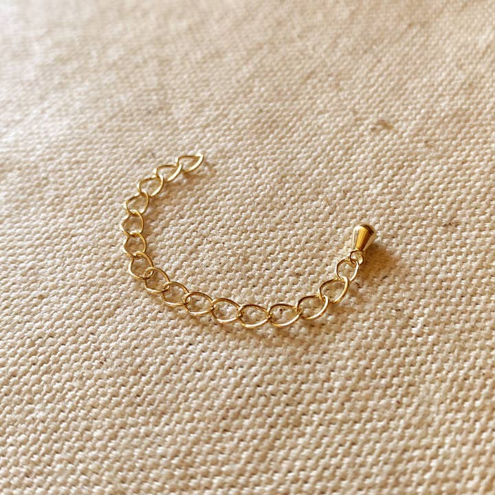 GoldFi - Wholesale Extender Chain - 18k Gold Filled Teardrop Extender1