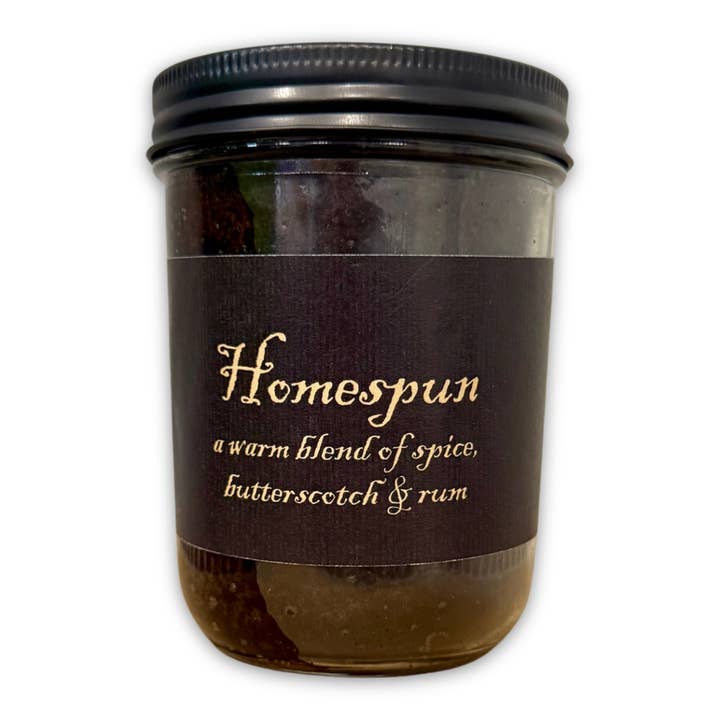 Homespun | Tarro Mason de 16oz para venta al por mayor de Black Label Candles