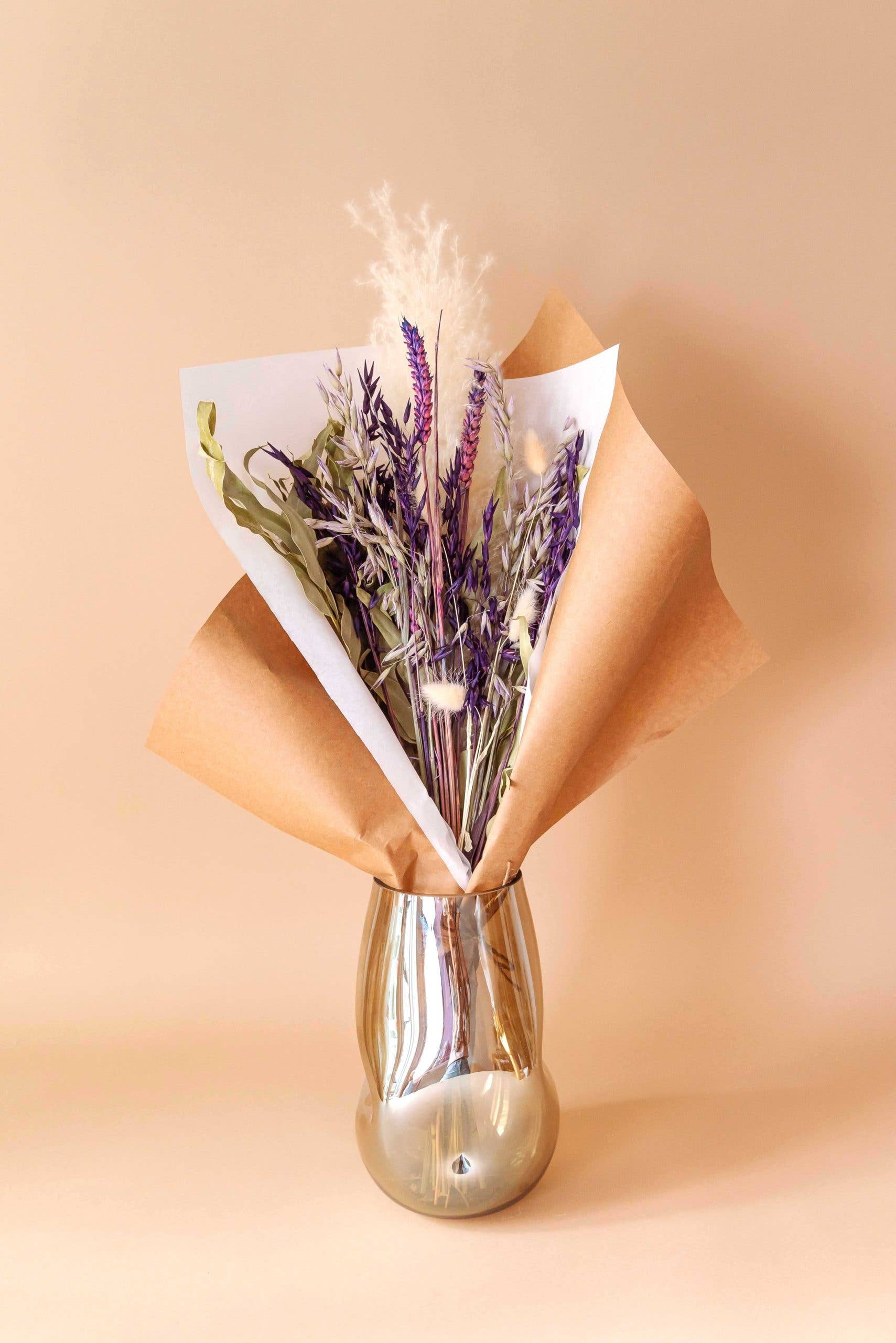 Lalovliy – Großhandel Getrocknete/gepresste Blumen – Trockenblumen Strauß Lila