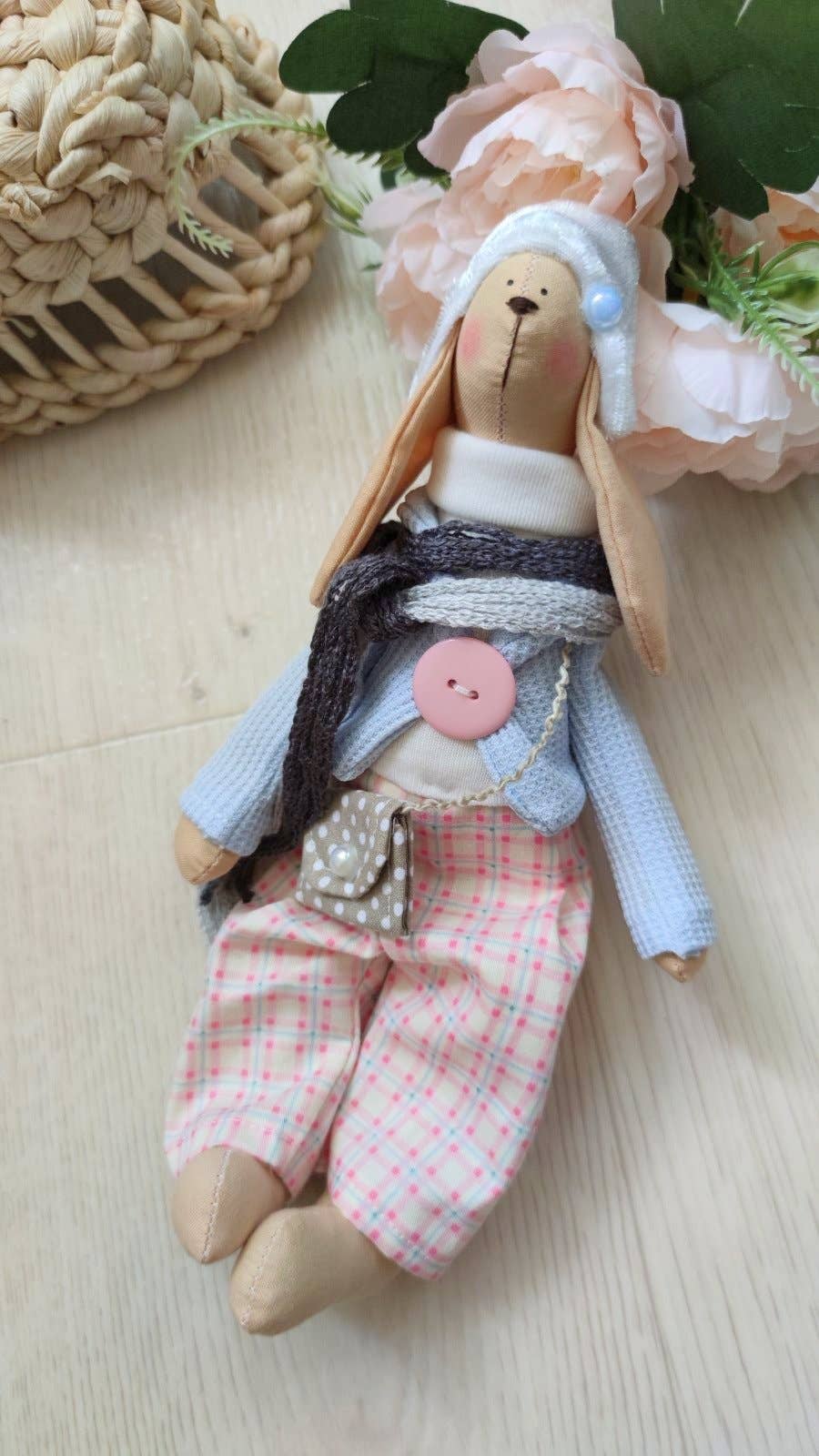 ChernikovaNataliya - Wholesale Doll - Kids - Rabbit Handmade Doll, Rabbit Toy, Handmade Bunny,5
