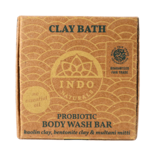 Indo Naturals - Wholesale Bar Soap - CLAY BATH: Body Wash - Probiotic Soap Bar2