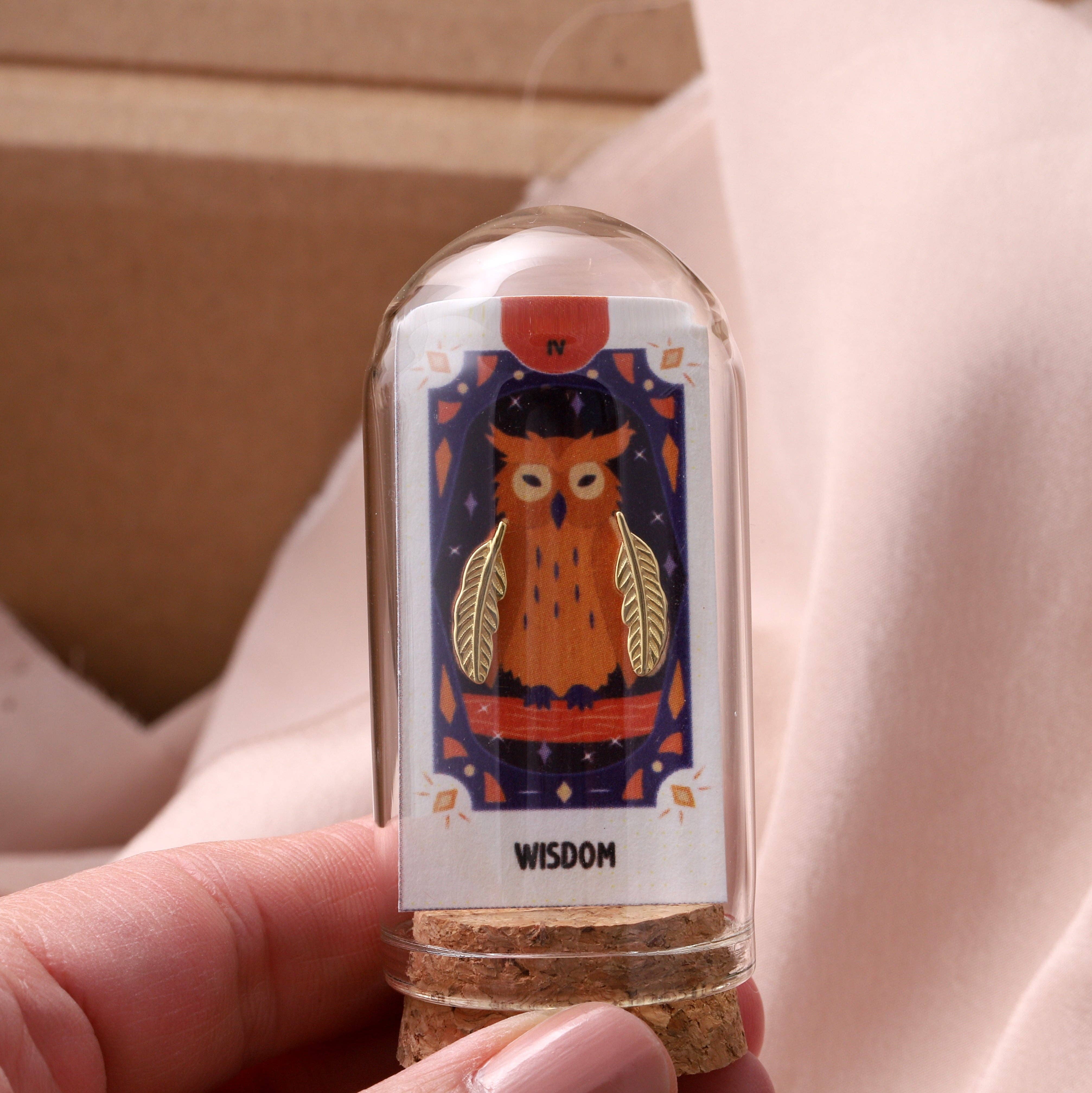 Attic creations - Wholesale Stud/Post Earrings - TT71005 WISDOM feather earrings4