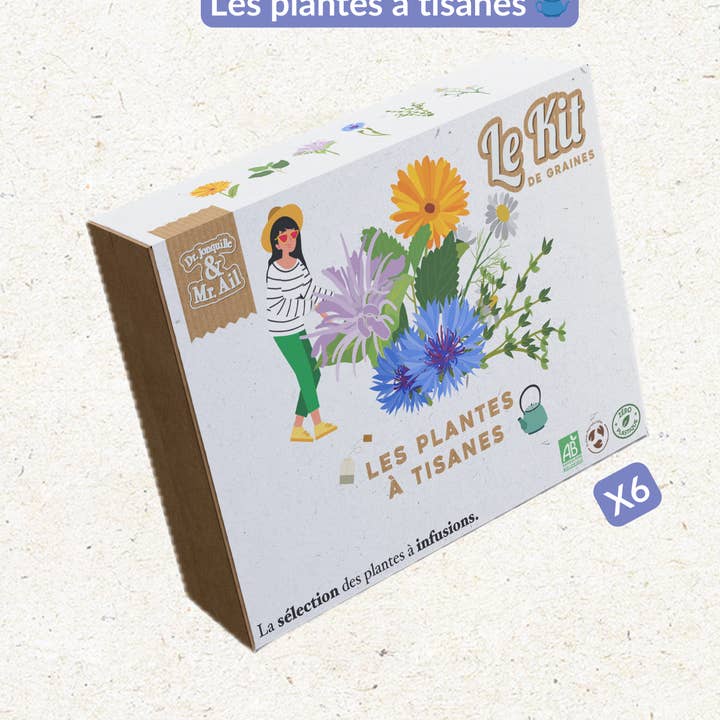 Le Piante da Tisana - Kit di giardinaggio tematico per la vendita all'ingrosso da parte di Dr. Jonquille & Mr. Ail
