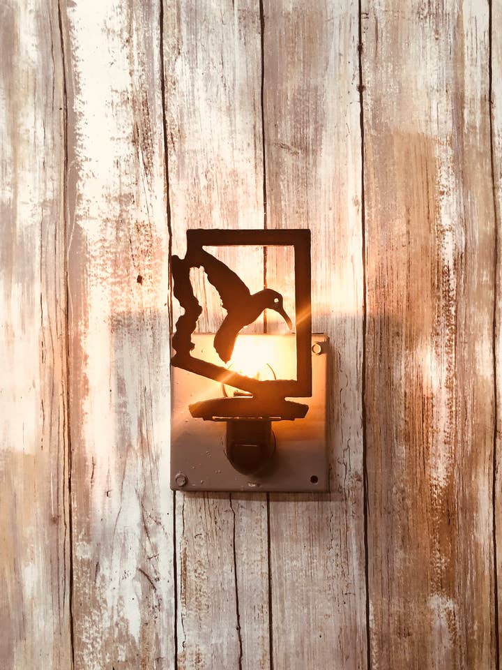 Arizona Outline Nightlight com beija-flor sudoeste por atacado de Universal Ironworks USA