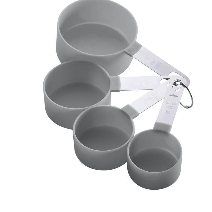 Edge – Engroshandel Målebæger – 8-stykke måling kop/ske sæt, trækul