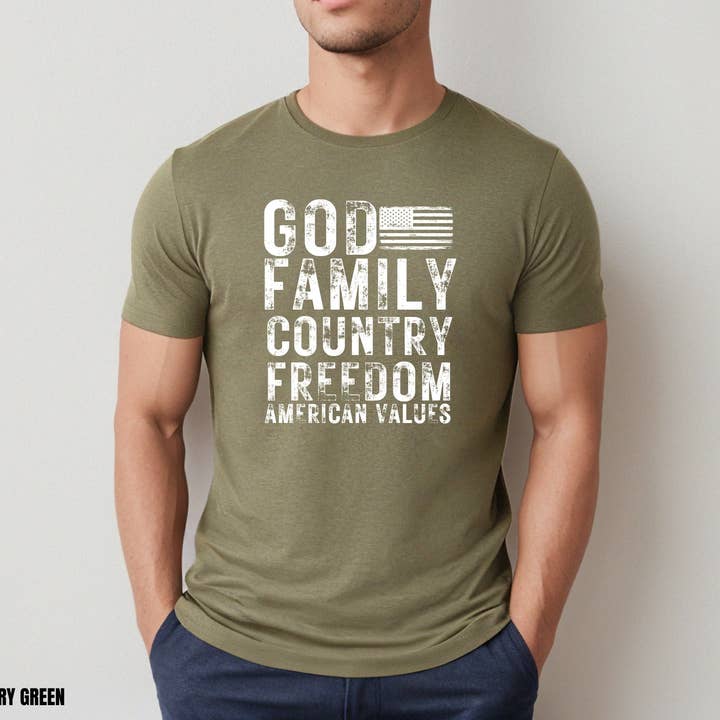 Dieu, famille, pays, liberté, valeurs américaines pour la vente par Cash & Drix Wholesale