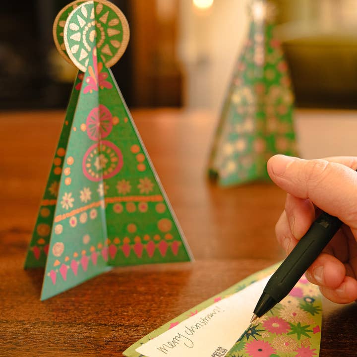 East End Press - Wholesale Christmas card - Patterned Tree Greeting Card6