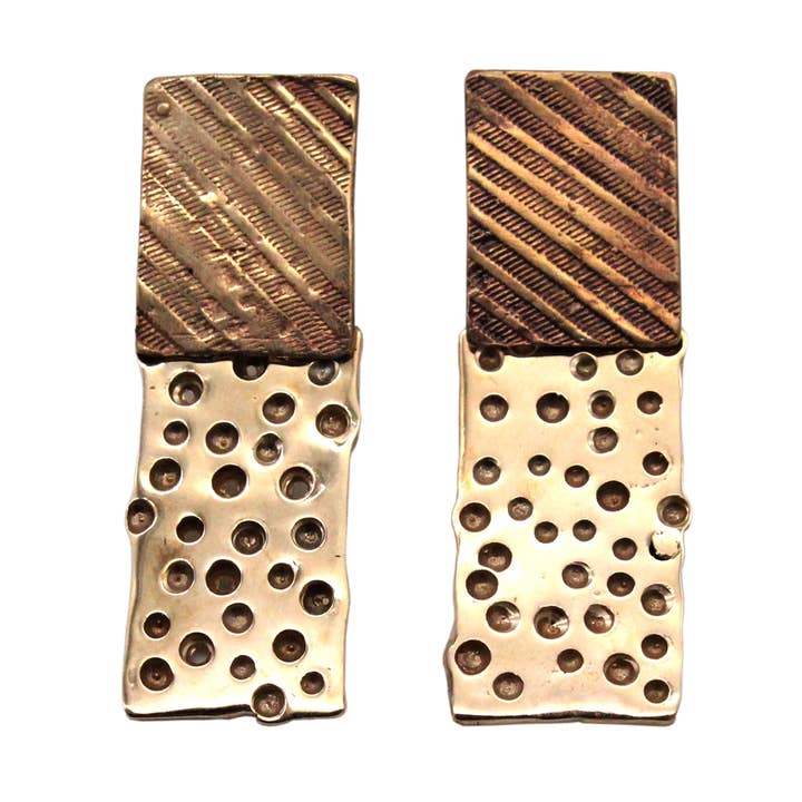 Orecchini a perno rettangolari per la vendita all'ingrosso da parte di NOKIKE