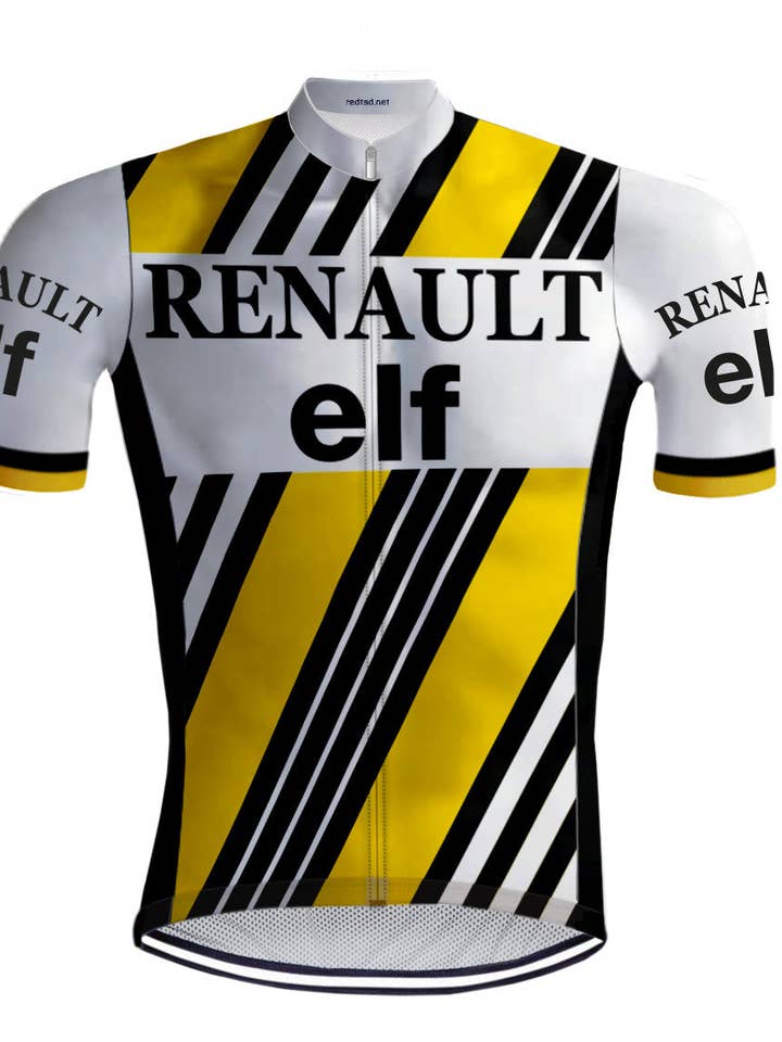 Retro Cykelskjorte Renault Elf gul - Redted for engroshandel hos REDTED