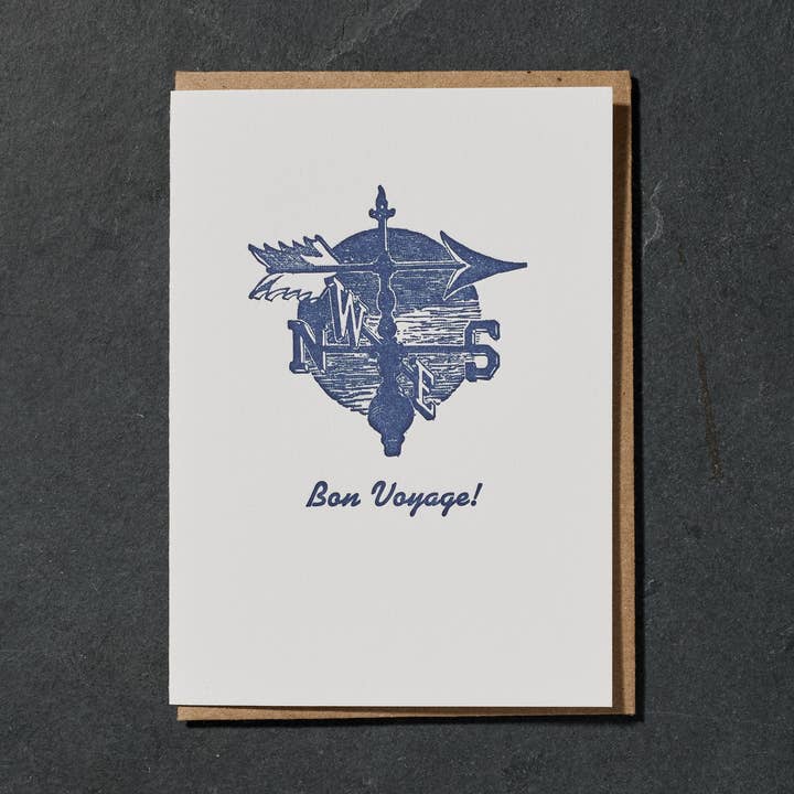 Bon Voyage Kort för wholesale av Etc. Letterpress