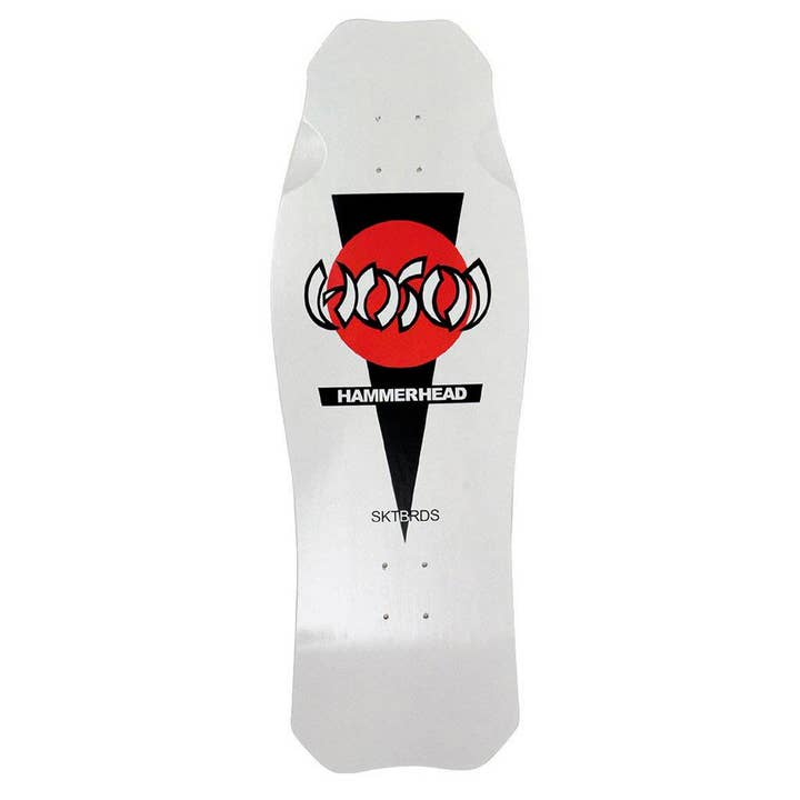Hosoi Og Hammerhead White Deck – 10.5" X 31" for wholesale by Rat City Sk8 Shop