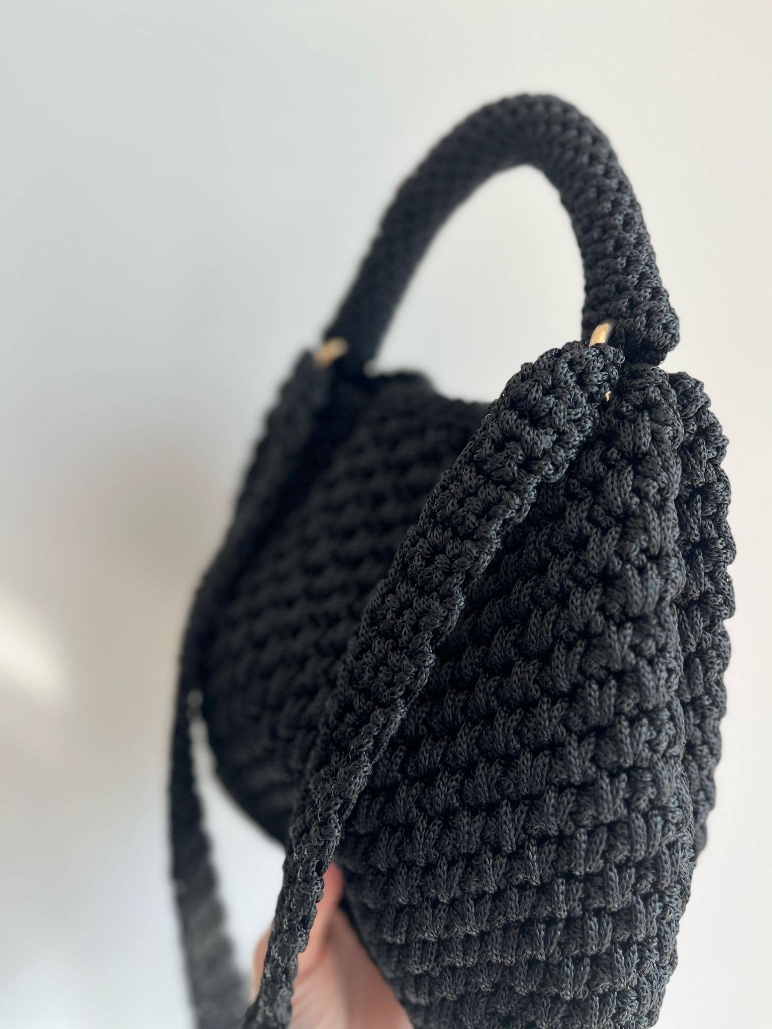 CHQEL – wholesale Shoulder bag – women's – CHQEL Polyester Macrame Shoulder Bag Handmade Crochet Bag11