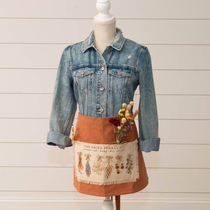 Audrey's Home & Gift - Wholesale Apron - Half Apron - Dried Floral Co (PC)