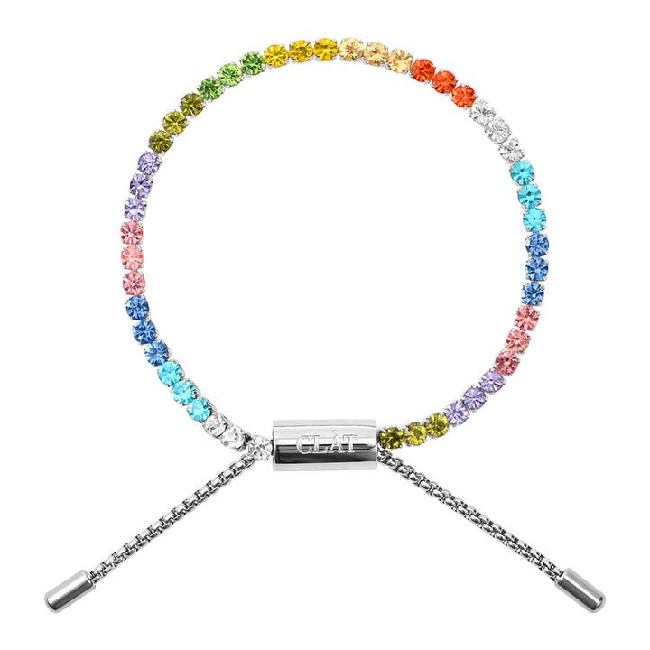 CLÁT Multi-Color Tennis Bracelet for wholesale by Rastaclat