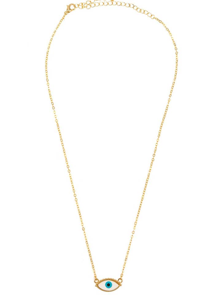 Oval Evil Eye Accent Necklace 28 for wholesale by anbfashion