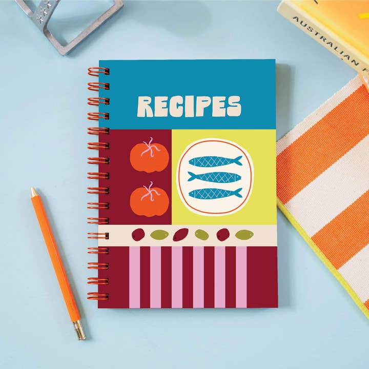 Recipe Book Journal A5 | Hardback | Dolce Vita for wholesale by Good Tuesday (Once Upon a Tuesday)