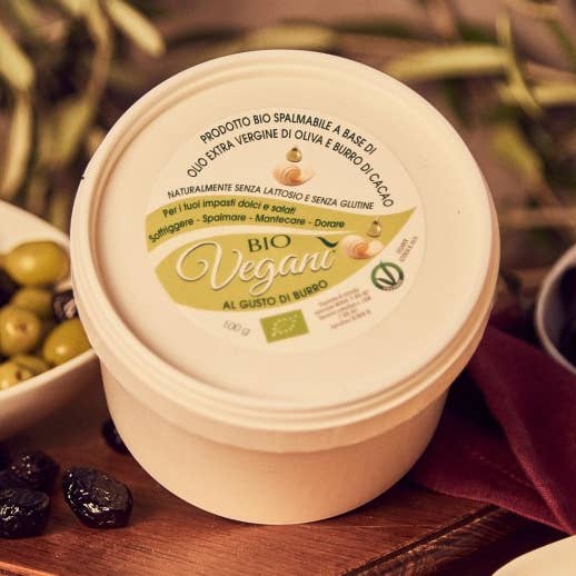 Veganì Plastic Tub 500 g for wholesale by Burrolio (vegan butter)
