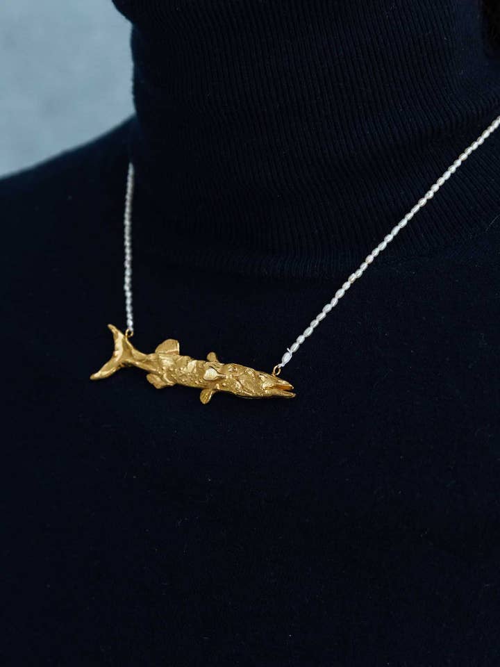 Collier en perles Barracuda pour la vente par Câpâ