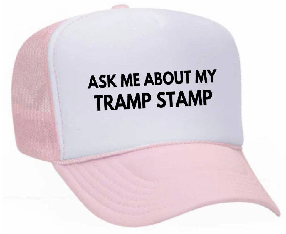 Inappropriate Trucker Hats – Engroshandel Trucker hat - Dame – Spørg mig om min Tramp Stamp Trucker Hat25