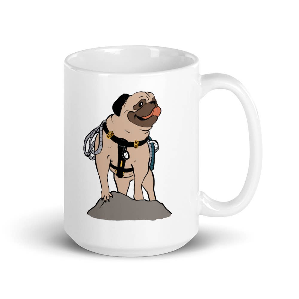 REMOVED BRAND - Wholesale Coffee Mug - Vinny the Pug Caricature #00026