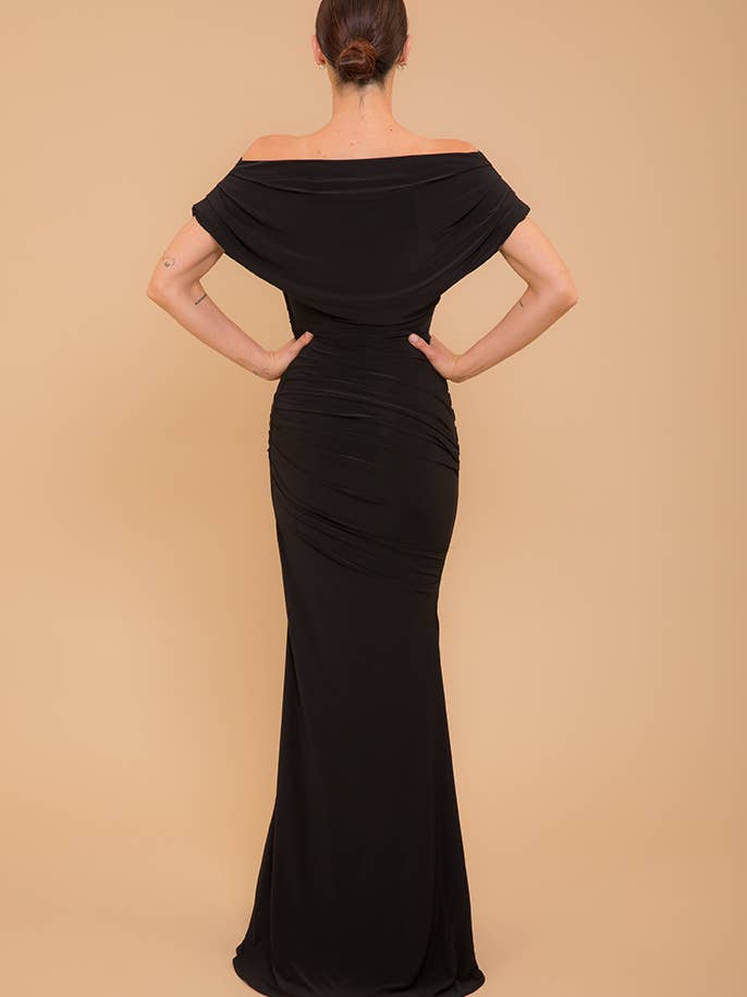 Atom Label - Vente Robe – femme - Robe STOCK Platinum noire1