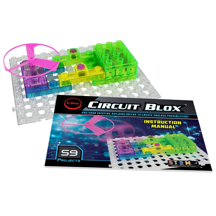 EBlox - Wholesale Building Set - Kids - Circuit Blox Build your own Light Show Fan Launch8