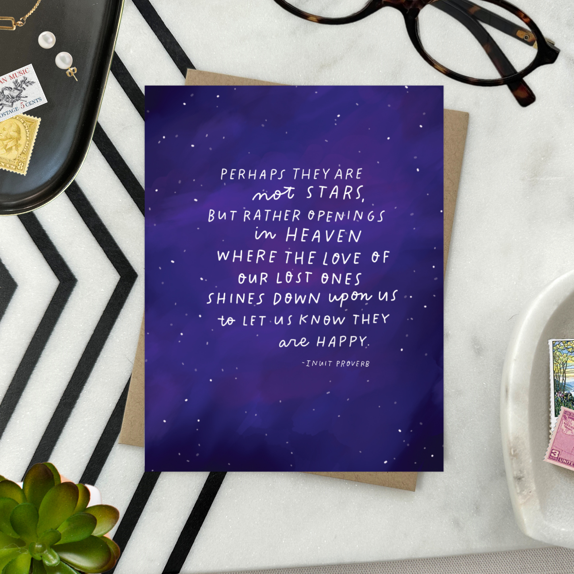 Barone and Co. - Vente Carte de condoléances - Carte de sympathie avec proverbe inuit3