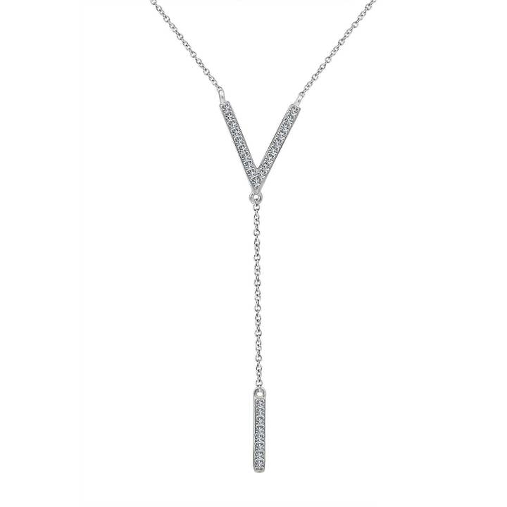 Collier en V Chain Drop pour la vente par GEMOUR