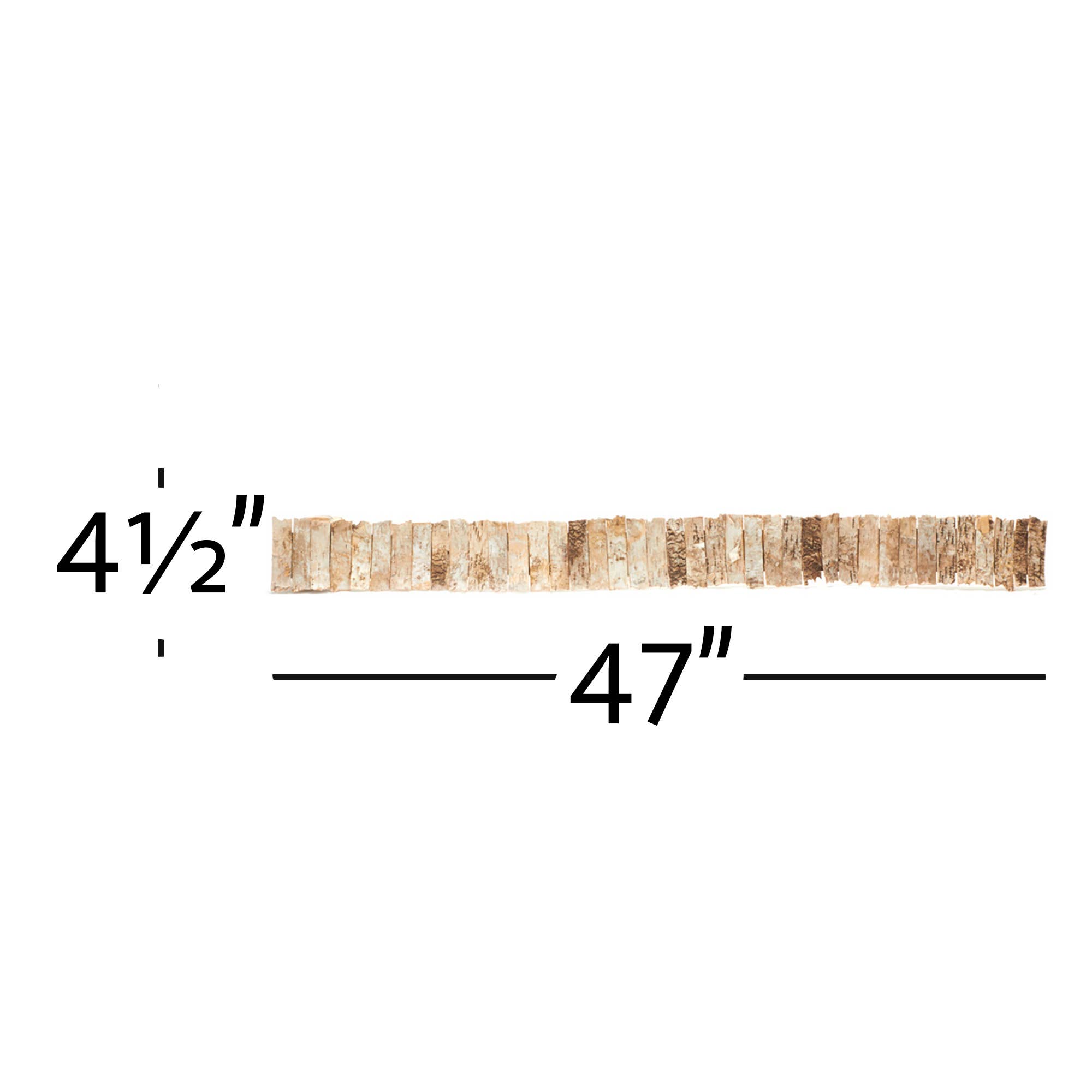 Portofino International Trading, USA - Wholesale Craft Supplies - Natural Wood Bark Roll 4½" x 47"1