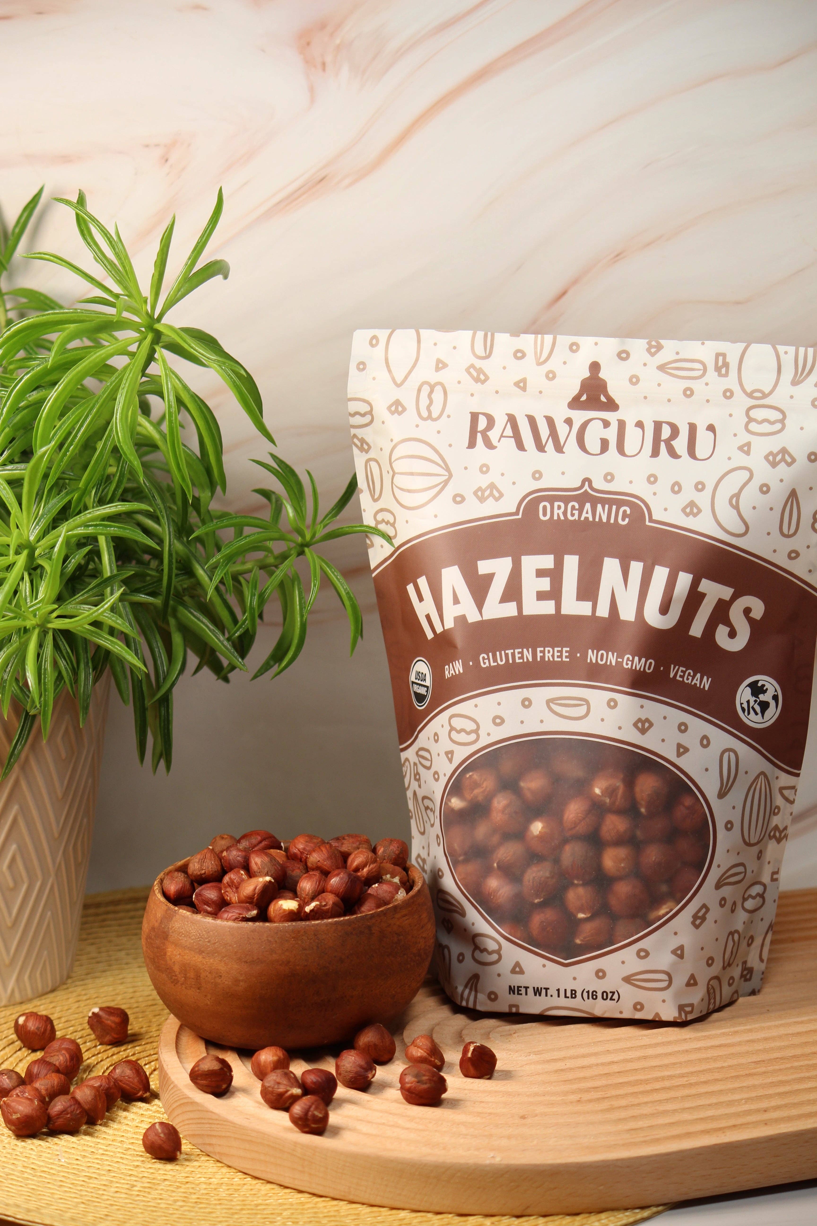Windy City Organics - Wholesale Nuts - Raw Organic Hazelnuts - 16 oz3